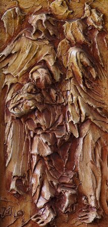 MILO LOMBARDO (1941)Avvicinandosi verso la fieraOlio su telacm 40x20Firma al...