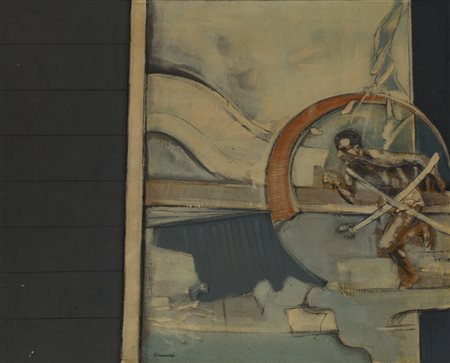 EMILIO CREMONESI (1941)Senza Titolo, 1967Olio su telacm 80x100Firma al...