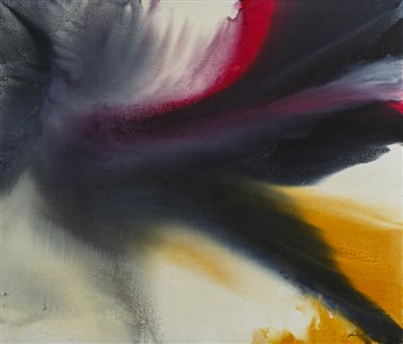 PIERLUIGI DE LUTTI (1959)Linguaggio oniricoOlio su telacm 120x140Firma al...