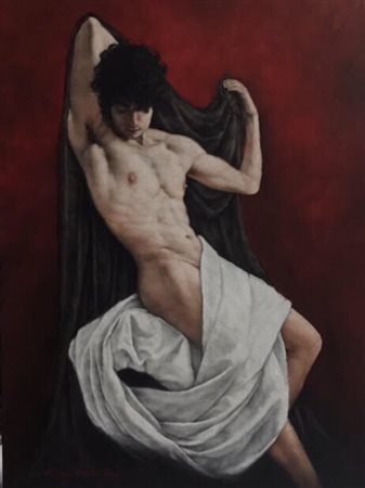 GIORGIO DANTE (1982) Vestizione Alchemica, 2016 Olio su tela cm 70x50...