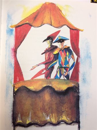 ANTONIO NOCERA (1949) Momenti di Gioia, 2017 Litografia a colori acquerellata...