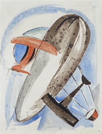 MINO DELLE SITE (1914-1996)Senza TitoloTecnica mista su cartacm...