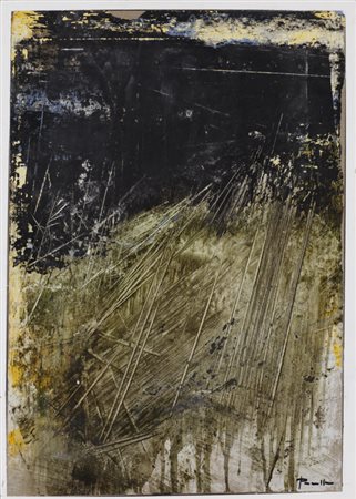 ANTONIO PEDRETTI (1950)Senza TitoloOlio su cartoncinocm 47x32Firma al...