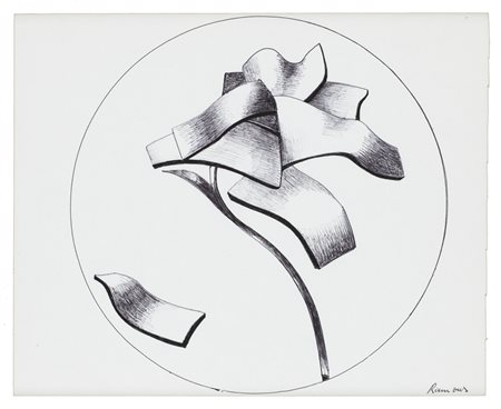 CARLO RAMOUS (1926-2003)Senza TitoloTecnica mista su cartacm 23x28Firma al...