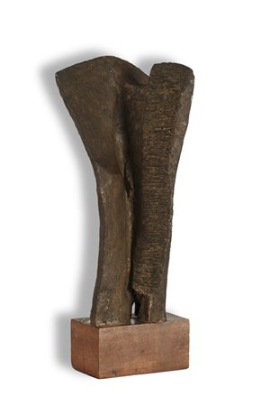 CARLO RAMOUS (1926-2003)Senza Titolo, '60Scultura in bronzo poggiante su base...