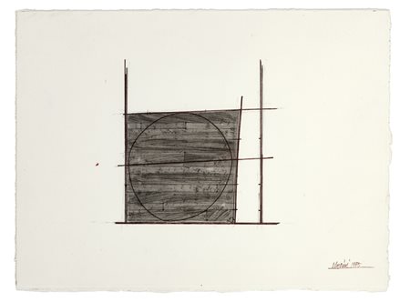 GIUSEPPE UNCINI (1929-2008)Senza Titolo, 1995Acquerello su cartacm 23x31Firma...