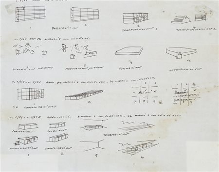 NICOLA CARRINO (1932-2018)Senza Titolo, 1972China su cartacm 21,5x27Firma e...