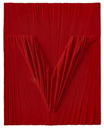 UMBERTO MARIANI (1936)La forma celata: V., 2008Piombo piegato e dipinto...