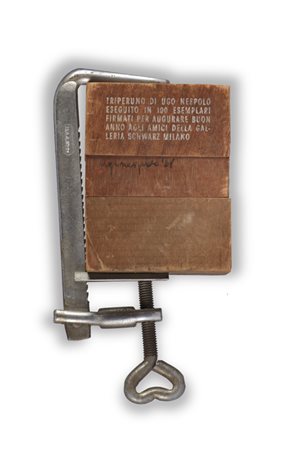 UGO NESPOLO (1941)Triperuno, 1968Multiplo in legno e ferroCm 18x10x7Firma e...