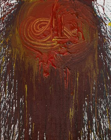 HERMANN NITSCH (1938)Senza Titolo, 2014Acrilici su telacm 100x80x2,3Firma e...