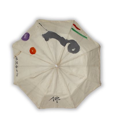 HSIAO CHIN (1935)Senza Titolo, 1976Acrilici su tela di ombrelloDiametro cm...