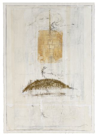MAGDALO MUSSIO (1925-2006)Oro, 1988Tecnica mista su cartacm 100x70Firma e...