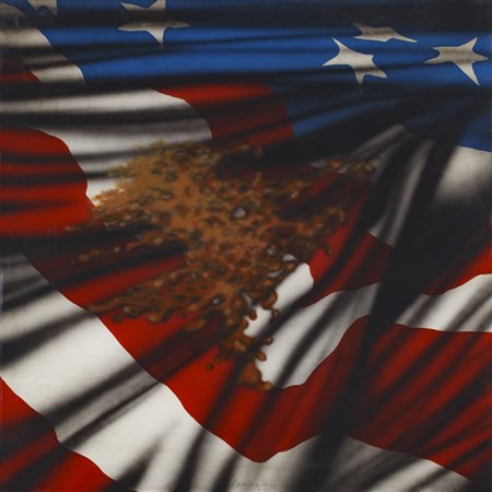 PAOLO BARATELLA (1935)Onore alla causa, 1974Acrilici su telacm 95x95Firma e...