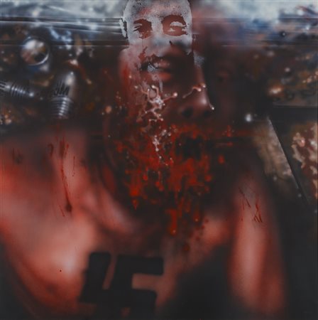 PAOLO BARATELLA (1935)Ghigno per la morte di Superman, 1973Tecnica mista su...