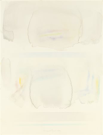 RICCARDO GUARNERI (1933) L'acqua crea contorni, 2005 Acquerello su carta cm...