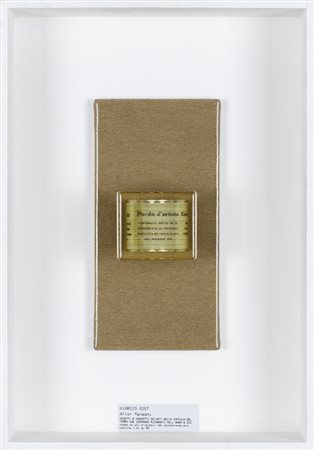 GIORGIO GOST (1962)After Manzoni, 2016Tecnica mista e resinacm 30x15Firma,...