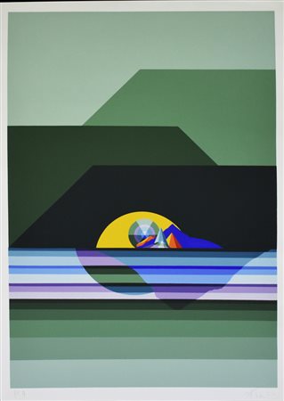 Keizo Morishita Senza titolo litografia su carta, cm 70x50 esemplare prova...