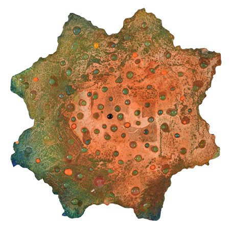 Nucara Renzo Star tecnica mista su plastica, cm 38x38 sul retro: firma, data...