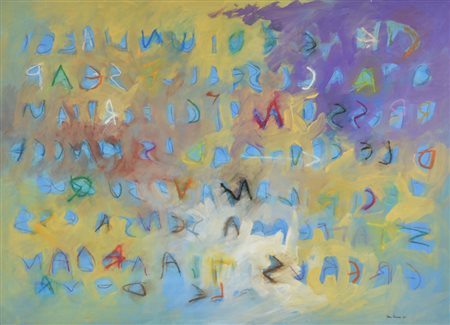 Nucara Renzo Senza titolo tecnica mista su cartoncino, cm 57x76 sul fronte:...