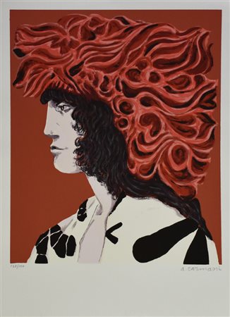 Carmassi Arturo Personaggio dell'Immaginario litografia su carta, cm 70x50...