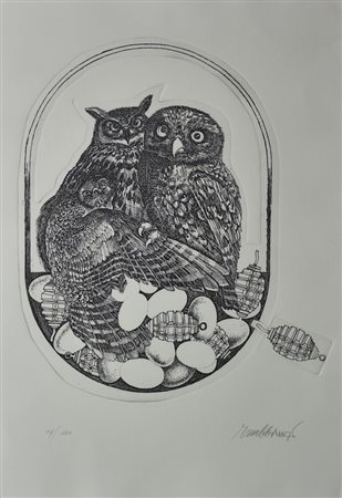 Trubbiani Valeriano Senza titolo incisione su carta, cm 50x35 (lastra cm...