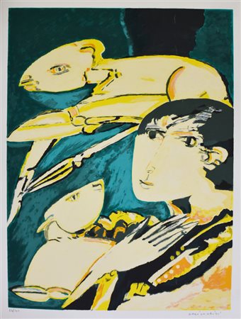 Brindisi Remo Senza titolo litografia su carta, cm 70x50 esemplare 83 su 150...