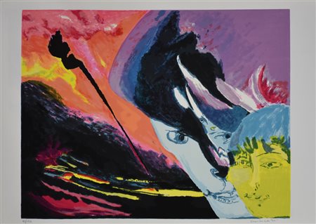 Brindisi Remo Senza titolo litografia su carta, cm 50x70 esemplare 12 su 150...