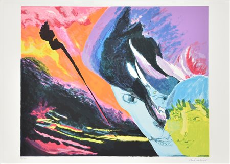 Brindisi Remo Senza titolo serigrafia su carta, cm 50x70 esemplare 38 su 150...