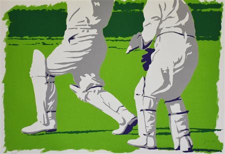 Fissore Daniele Cricket litografia su carta, cm 50x70 esemplare 16 su 125 sul...