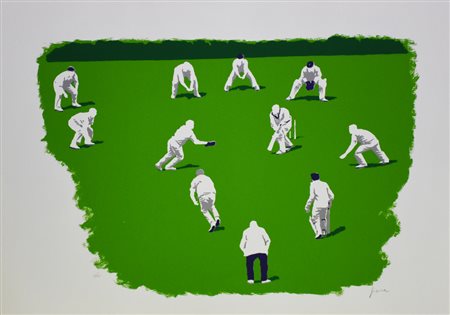 Fissore Daniele Cricket litografia su carta, cm 50x70 esemplare 38 su 125 sul...