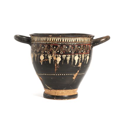 GRANDE SKYPHOS NELLO STILE DI GNATHIA DATAZIONE: IV sec. a. C. MATERIA E...