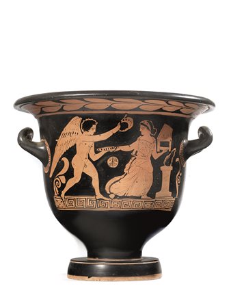 CRATERE A CAMPANA ATTICO DATAZIONE: fine V sec. a. C. MATERIA E TECNICA:...