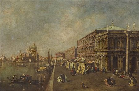 Maestro del XIX secolo "Veduta di Venezia" cm. 40x62 - olio su tela