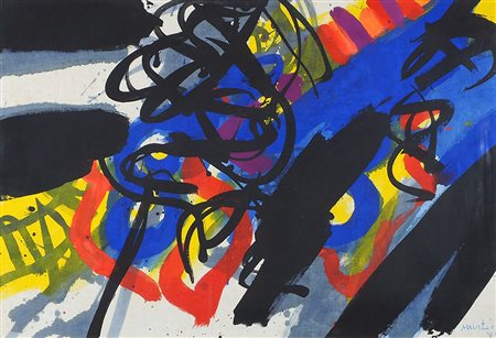 Edo Murtic 1921-2004 "Composizione a colori" cm. 55x80 - olio su tela Firmato...