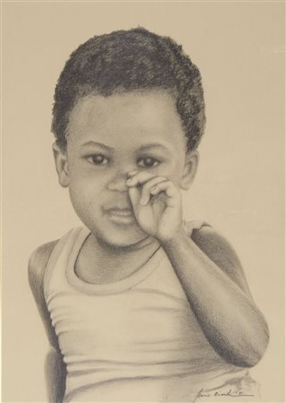 Flavio Cimador Trieste 1940 Lotto di 2 disegni incorniciati, firmati e datati...