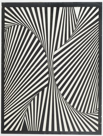 Hildegard Joos 1909-2005 "Optical" cm. 52x78 - grafica (rottura) Firmato b. a...