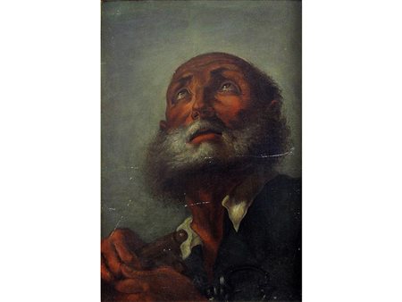 After Giovanni Battista Piazzetta San Pietro 45,5x31 cm Olio su tela...