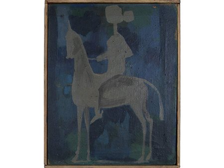 Gianluigi Giovanola (1923) Senza titolo 29,5x23,5 cm Olio su tela