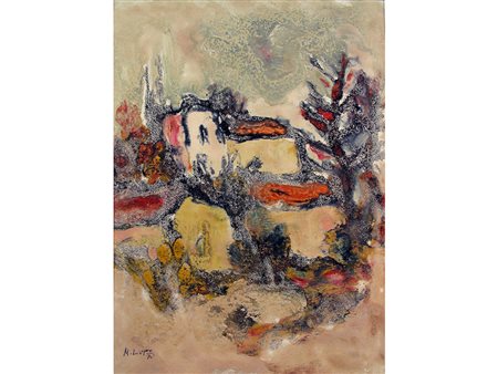 Mario Lupo (1926-1992) Senza titolo 42x32 cm Tempera su carta