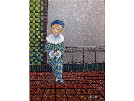 Orfeo Vitali (1939) Senza titolo 46,5x34,3 cm Tempera su carta