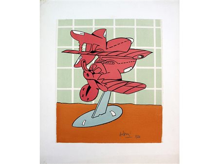 Valerio Adami (1935) Senza titolo 30x25,6 cm Litografia