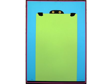 Juhani Linnovaara (1934) Veiwer 69,5x49 cm Serigrafia