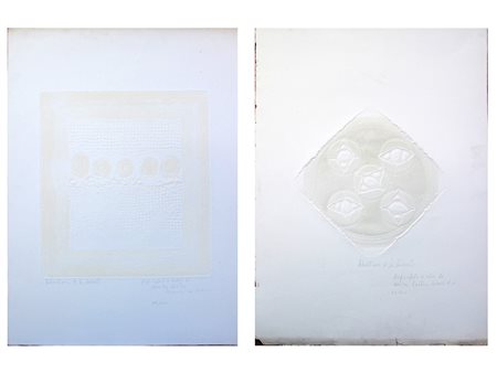 Sebastiano A. De Laurentiis (1938) 02 Senza titolo 70x50 cm Acquaforte