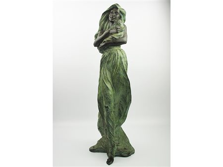 Vittorio Tessaro (1958) Maternità 62x18x18 cm Bronzo