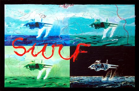 Enrico Manera 1947, Asmara (Eritrea) - [Italia] Surf smalto e acrilico su...