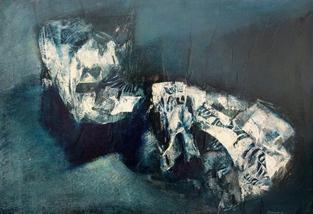 Renzo Vespignani 1924, Roma (Rm) - 2001, Roma (Rm) - [Italia] I giornali olio...