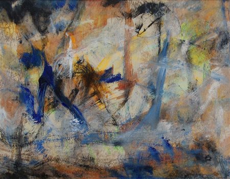 Salvatore Magazzini 1955, Pistoia (Pt) - [Italia] Informale olio su tavola...