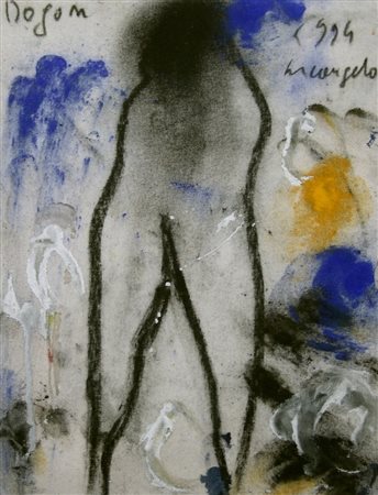 Arcangelo Esposito 1956, Avellino (Av) - [Italia] Dogon olio su tela 33x24 cm...