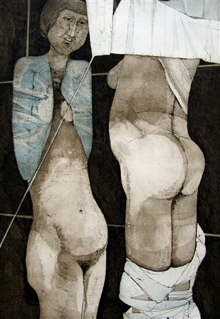 Karl Plattner 1919, Malles Venosta (Bz) - 1986, Milano (Mi) - [Italia] Nude...