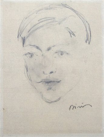 Filippo De Pisis 1896, Ferrara (Fe) - 1956, Milano (Mi) - [Italia] Volto...